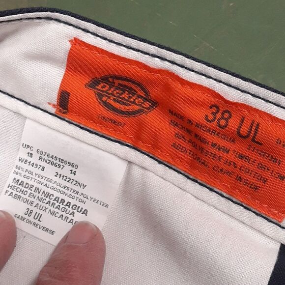 Dickies Work Pant Men's Relaxed Fit Straight Leg Flex Dark Navy 38 X42 - Picture 9 of 10